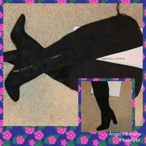 Marc Fisher Faux Suede Over the Knee Boots Size 10